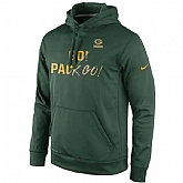 Men's Green Bay Packers Nike Collection KO Pullover Performance Hoodie - Green,baseball caps,new era cap wholesale,wholesale hats